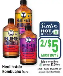 Jewel-Osco Health-Ade Kombucha offer