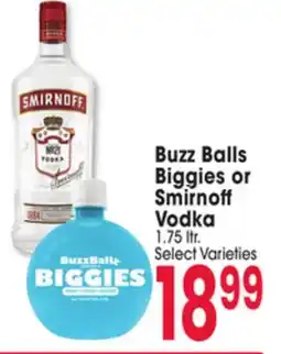 Jewel-Osco Buzz Balls Biggies or Smirnoff Vodka offer