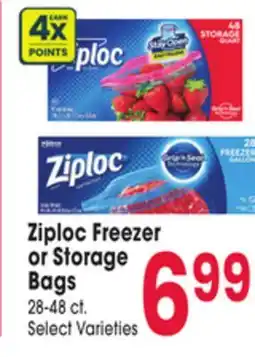 Jewel-Osco Ziploc Freezer or Storage Bags offer