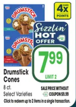 Jewel-Osco Drumstick Cones offer