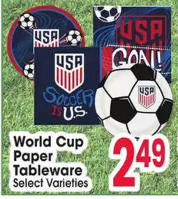 Jewel-Osco World Cup Paper Tableware offer