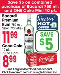 Jewel-Osco Bacardi Premium Rum offer