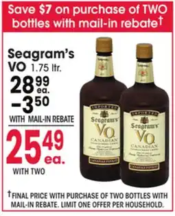 Jewel-Osco Seagram's VO offer