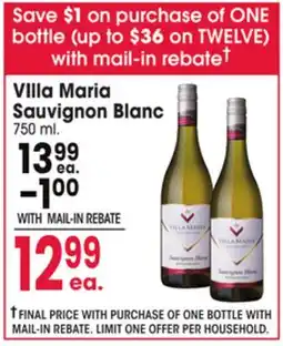 Jewel-Osco Villa Maria Sauvignon Blanc offer