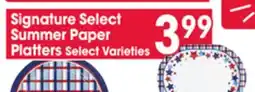 Jewel-Osco Signature Select Summer Paper Platters offer