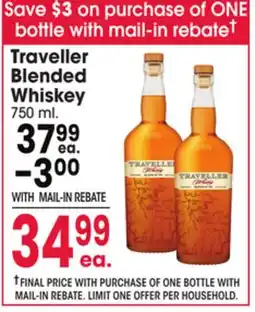 Jewel-Osco Traveller Blended Whiskey offer