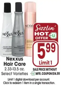 Jewel-Osco Nexxus Hair Care offer