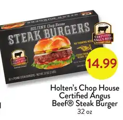 Fresh Thyme Holten's Chop House Certified Angus Beef Steak Burger offer