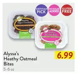 Fresh Thyme Alyssa's Heathy Oatmeal Bites offer