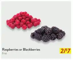 Fresh Thyme Raspberries or Blackberries offer