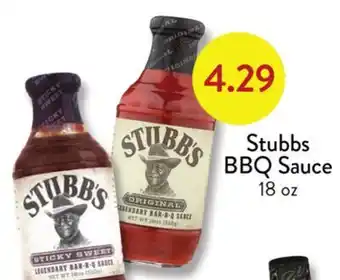 Fresh Thyme Stubbs BBQ Sauce offer