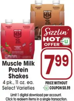 Jewel-Osco Muscle Milk Protein Shakes offer
