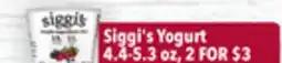 Tony’s Fresh Market Siggi's Yogurt offer