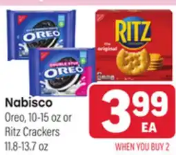 Tony’s Fresh Market Nabisco Oreo, 10-15 oz or Ritz Crackers 11.8-13.7 oz offer