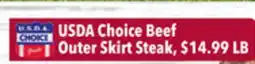 Tony’s Fresh Market USDA Choice Beef Outer Skirt Steak offer