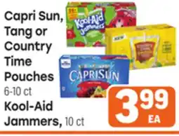 Tony’s Fresh Market Capri Sun, Tang or Country Time Pouches, Kool-Aid Jammers offer