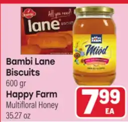 Tony’s Fresh Market Bambi Lane Biscuits o Happy Farm Multifloral Honey offer