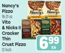 Tony’s Fresh Market Nancy's Pizza, 16-21 oz Vito & Nicks II Cracker Thin Crust Pizza, 12 Inch offer