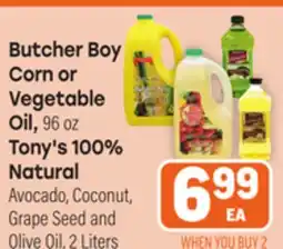 Tony’s Fresh Market Butcher Boy Corn or Vegetable Oil or Tony's 100% Natural offer