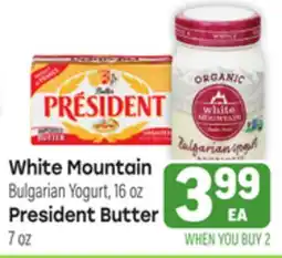 Tony’s Fresh Market White Mountain o President Butter offer