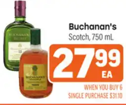 Tony’s Fresh Market Buchanan's Scotch offer