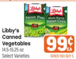 Tony’s Fresh Market Libby's Canned Vegetables offer