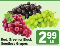 Tony’s Fresh Market Red, Green or Black Seedless Grapes offer