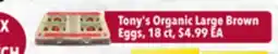 Tony’s Fresh Market Tony's Organic Large Brown Eggs offer
