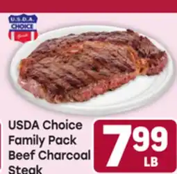 Tony’s Fresh Market USDA Choice Family Pack Beef Charcoal Steak offer
