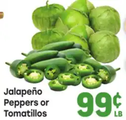 Tony’s Fresh Market Jalapeño Peppers or Tomatillos offer