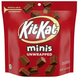 Walgreens Minis Unwrapped, Wafer Candy Bar, Resealable Pouch Milk Chocolate offer