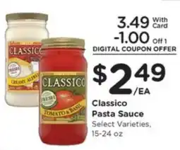 Kroger Classico Pasta Sauce offer