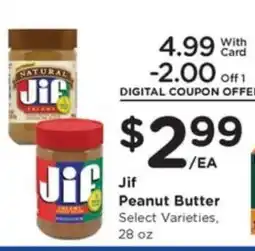 Kroger Jif Peanut Butter offer