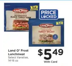 Kroger Land O’ Frost lunchmeat offer
