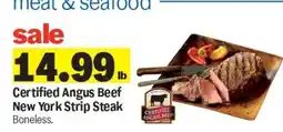Meijer Certified Angus Beef New York Strip Steak offer