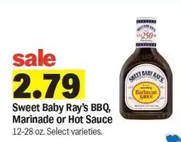 Meijer Sweet Baby Ray’s BBQ, Marinade or Hot Sauce offer