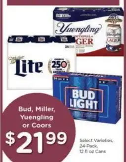 Kroger Bud, Miller, Yuengling or Coors offer