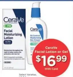 Kroger CeraVe Facial Lotion or Gel offer
