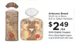 Kroger Artesano Bread offer