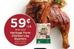 Kroger Heritage Farm Chicken Leg Quarters offer