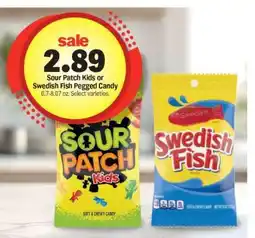 Meijer Sour Patch Kids or Swedish Fish Pegged Candy offer