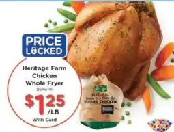 Kroger Heritage Farm Chicken Whole Fryer offer