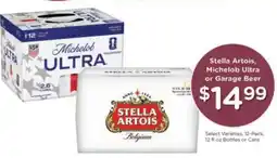 Kroger Stella Artois, Michelob Ultra or Garage Beer offer