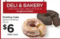 Kroger Pudding Cake offer