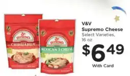 Kroger V & V Supremo Cheese offer