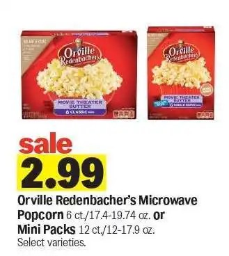 Meijer Orville Redenbacher's Microwave Popcorn offer