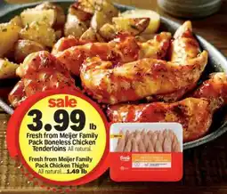 Meijer Fresh from Meijer Family Pack Boneless Chicken Tenderloins offer