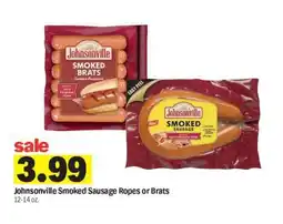 Meijer Johnsonville Smoked Sausage Ropes or Brats offer