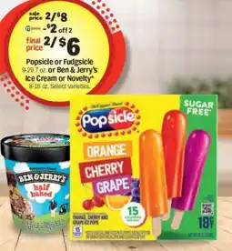 Meijer Popsicle or Fudgsicle or Ben & Jerry's Ice Cream or Novelty offer