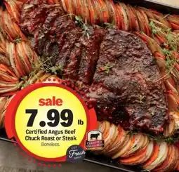 Meijer Certified Angus Beef Chuck Roast or Steak offer
